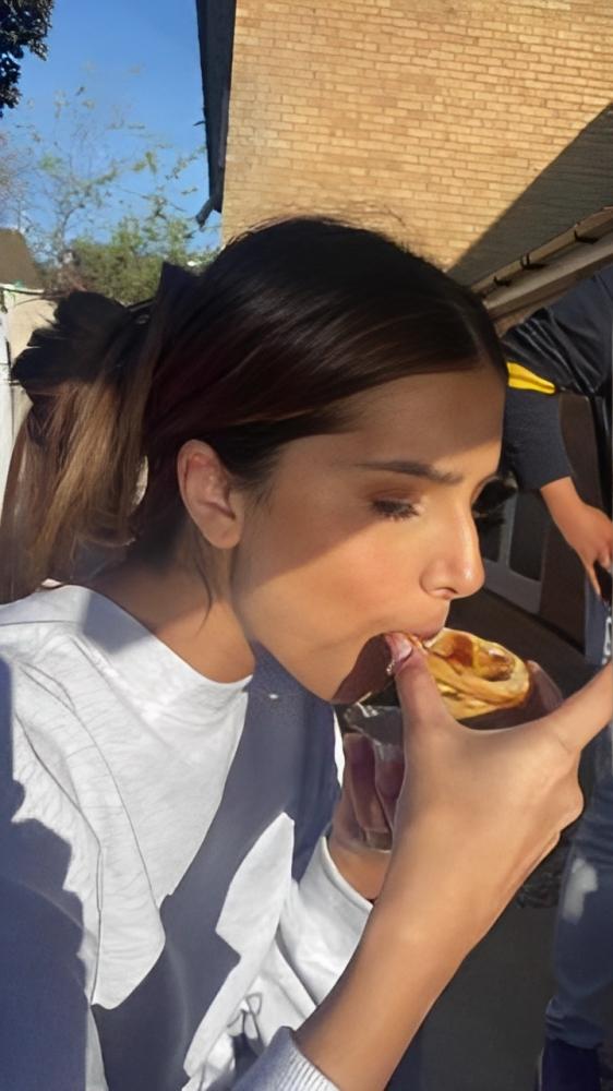 Tara Sutaria enjoys a delectable tart